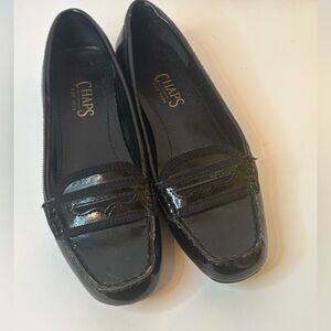 Chaps black penny loafers, size 8.5